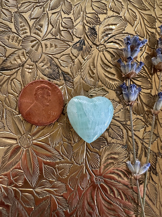 Caribbean Blue Aragonite Cabochon