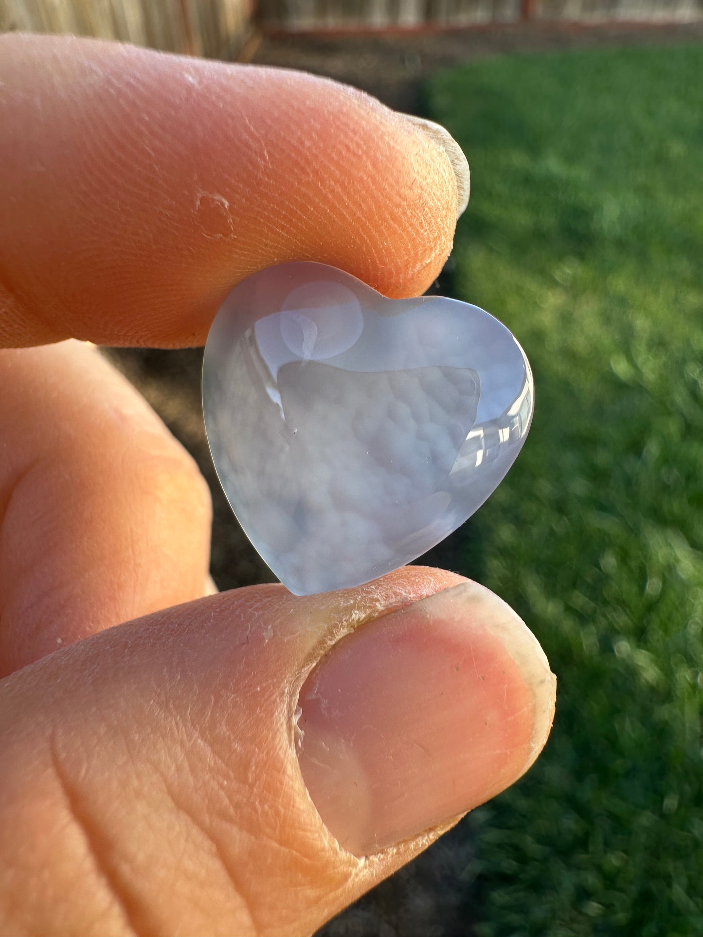 Ethiopian Blue River Agate Cabochon