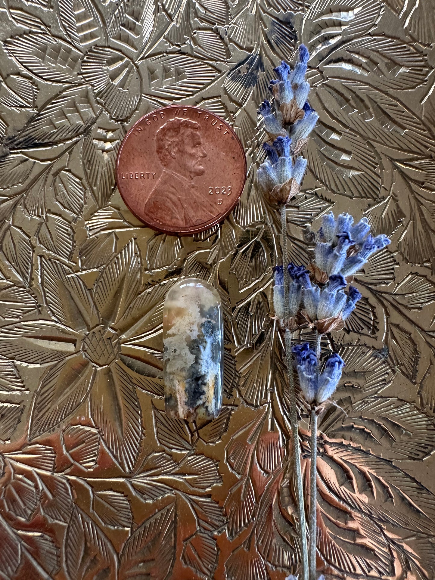 Graveyard Point Plume Agate Cabochon B
