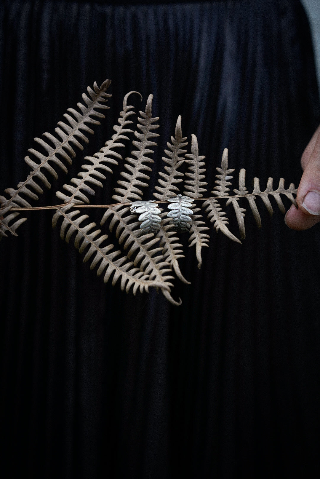 Fern Hoop Earrings