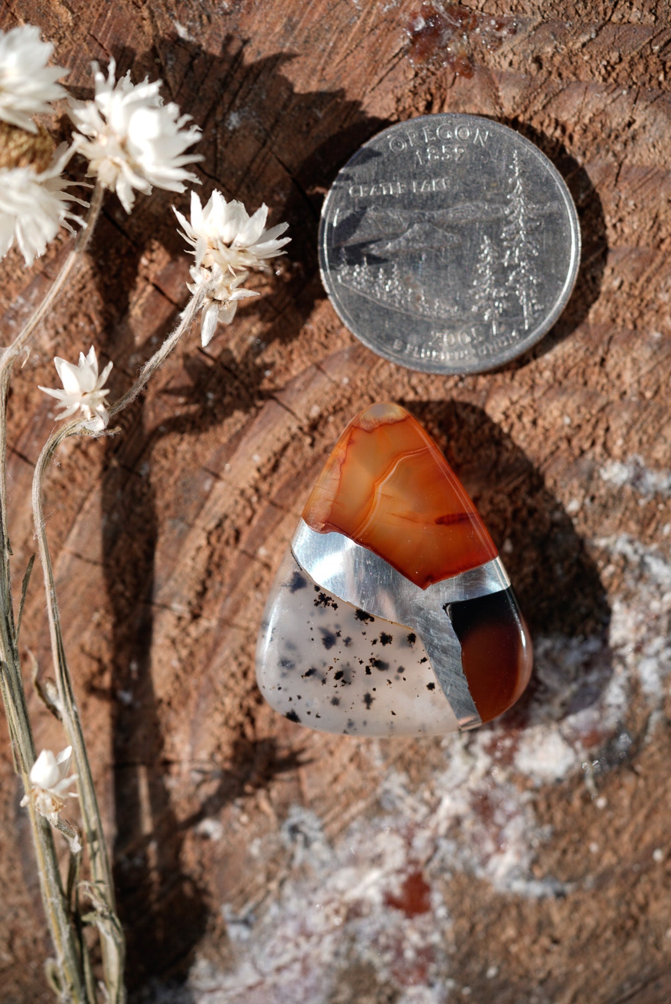 Kintarsia Cabochon - 3 Stone No.2