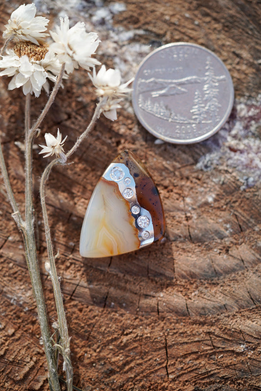 Kintarsia Cabochon - River of Diamonds