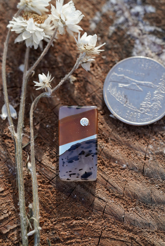 Kintarsia Cabochon - Diamond Accent No.4