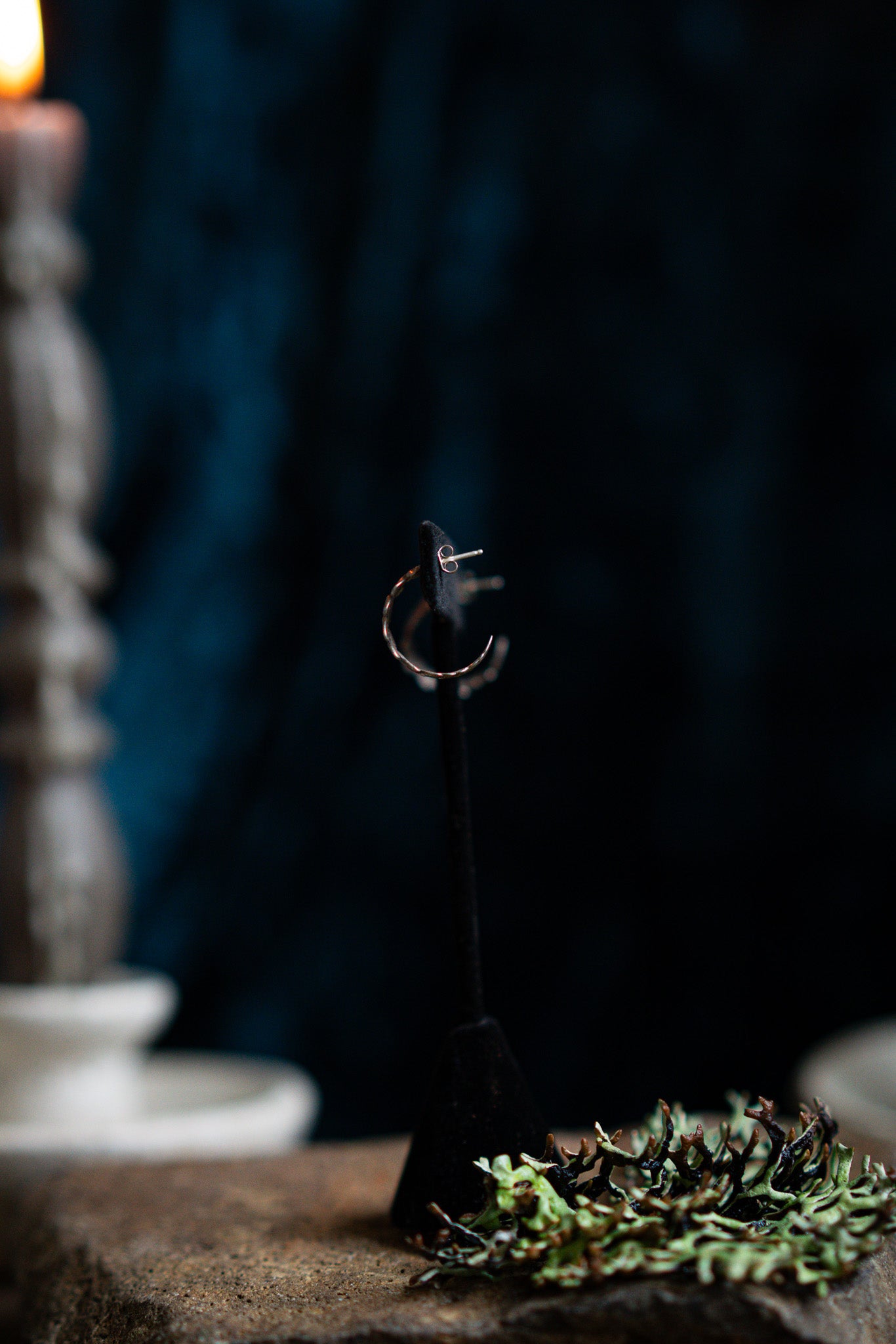 Fern Hoop Earrings