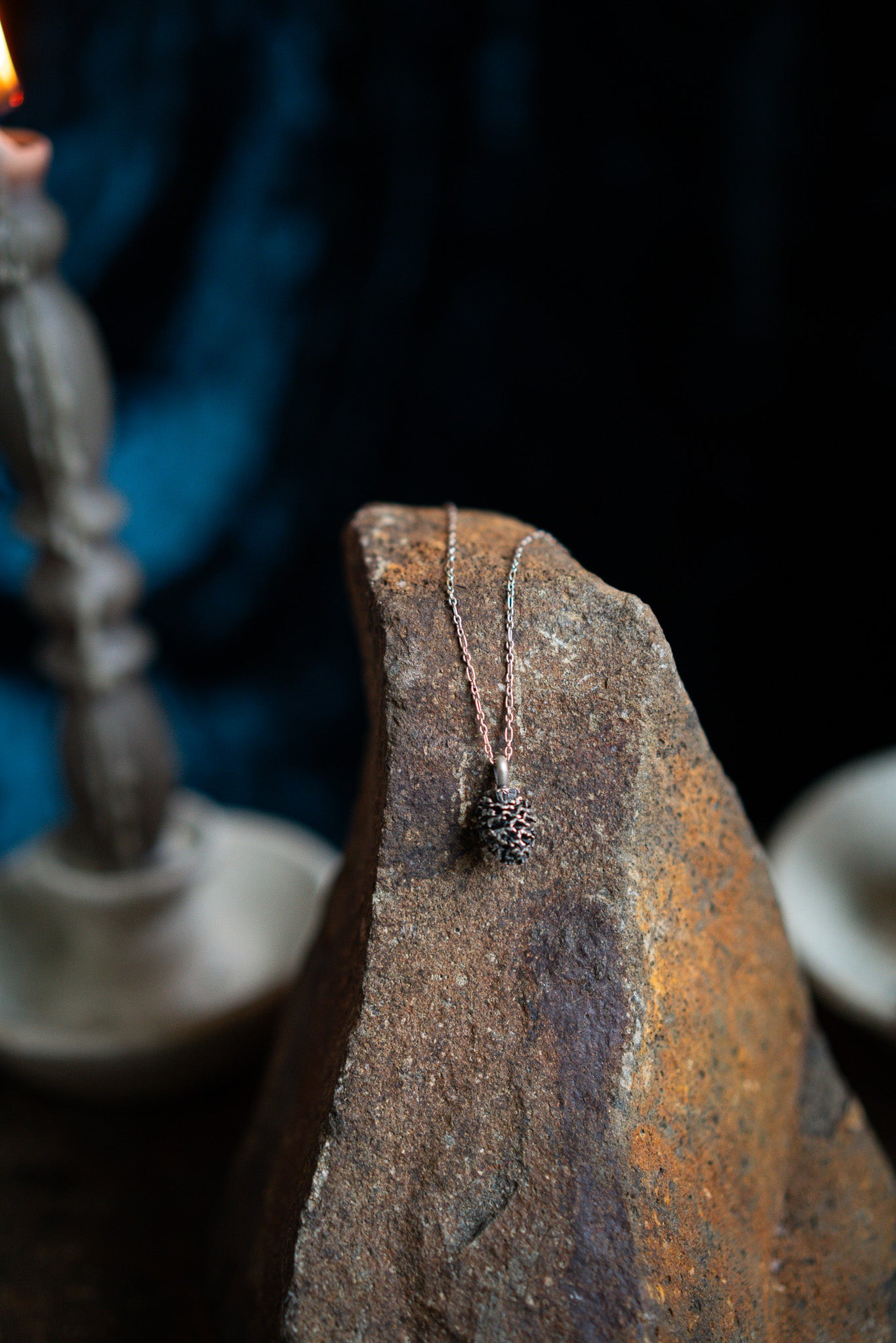 Cast Pine Cone Necklace