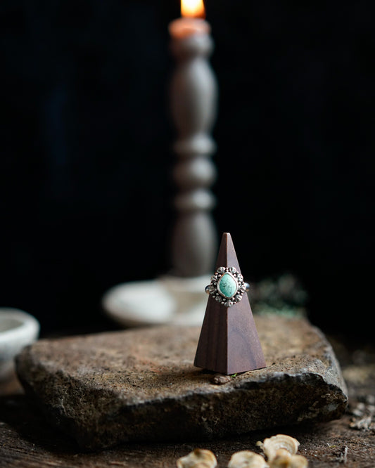 Blue Moon Turquoise Ring - Size 7.25