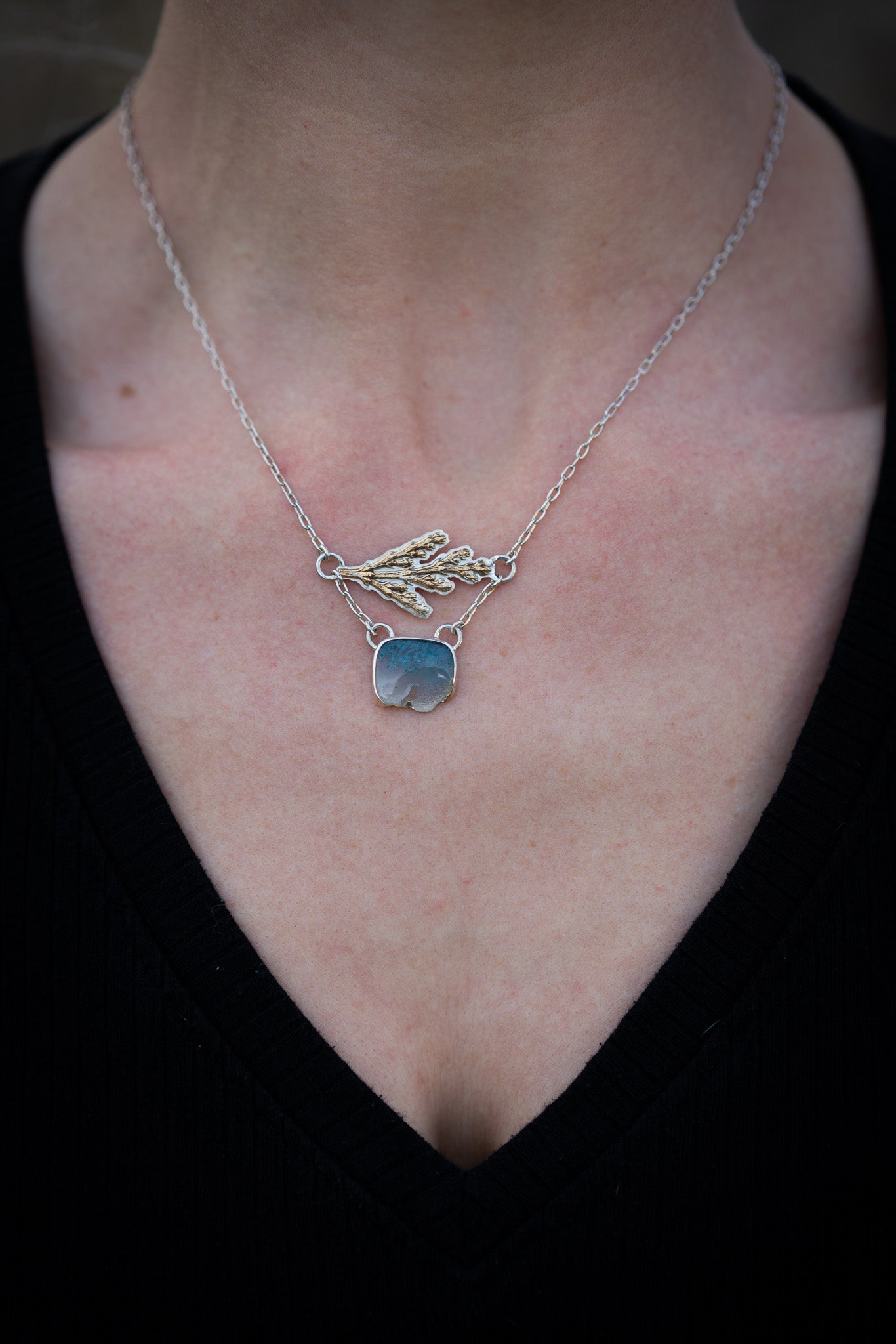 Cedar and Moss Necklace