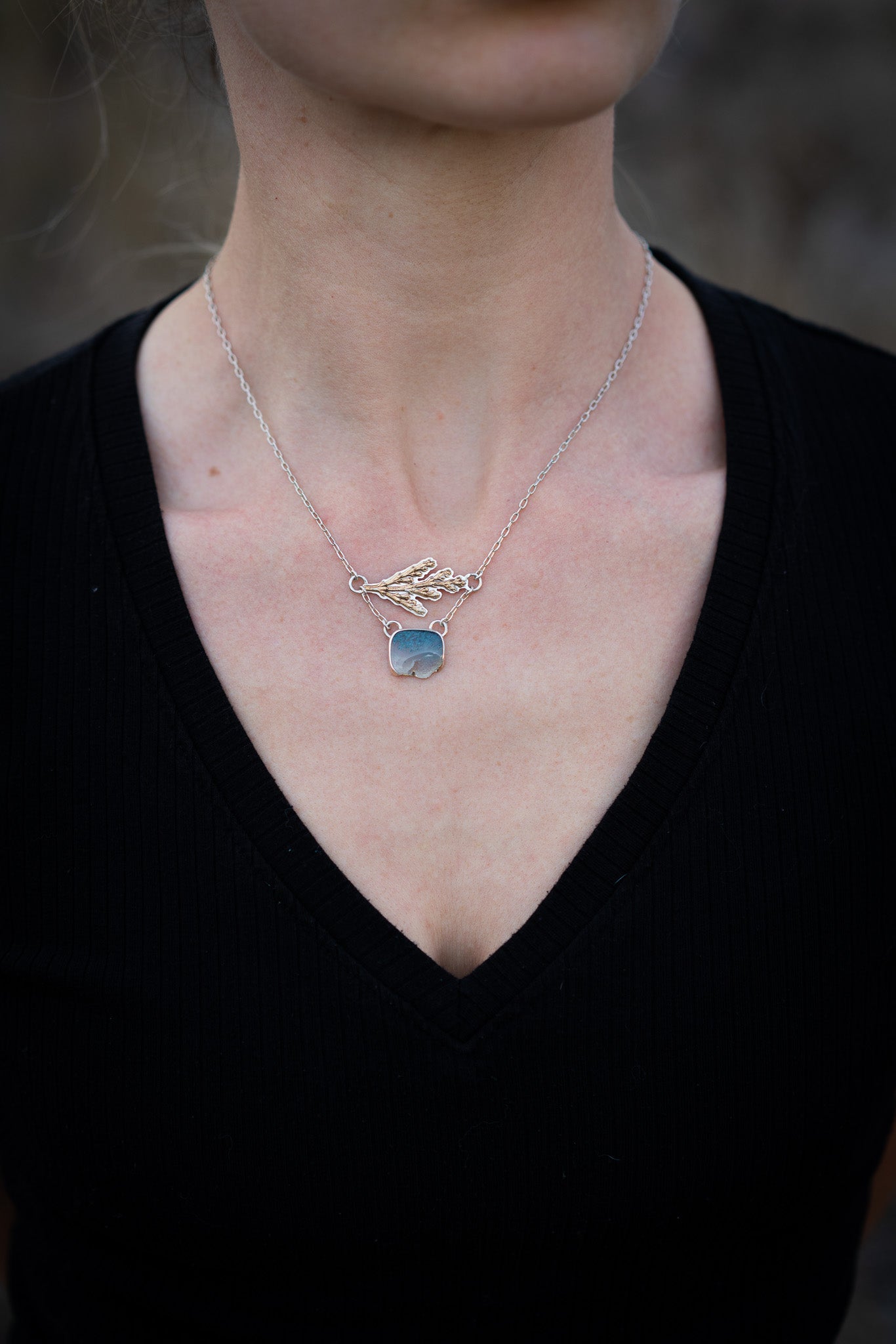 Cedar and Moss Necklace