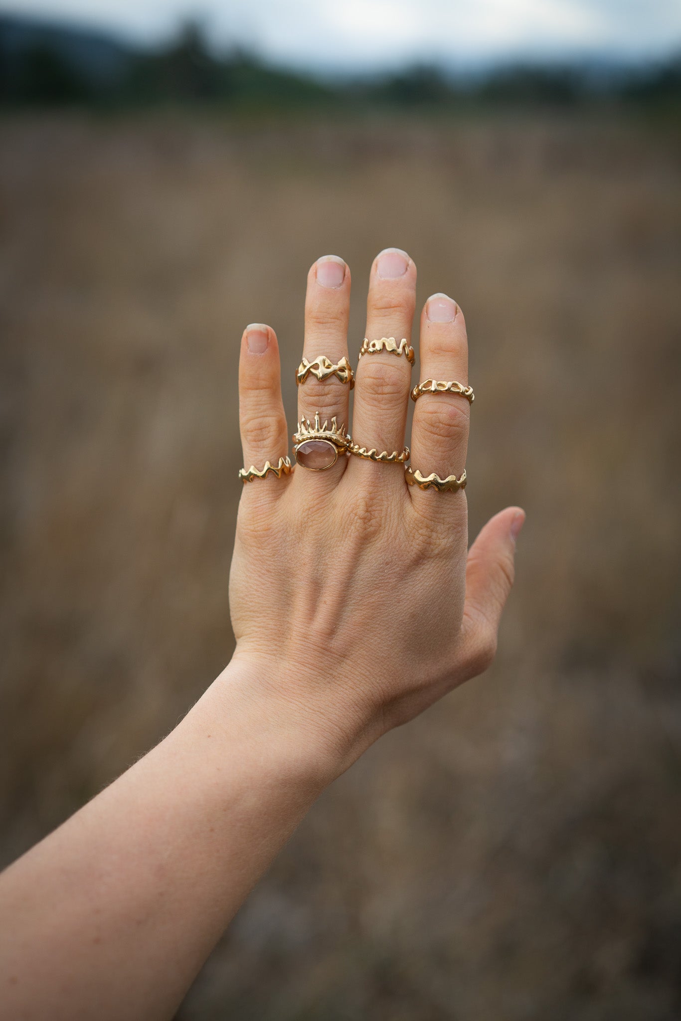 Unbound Ring 3 - Brass - Size 6.75