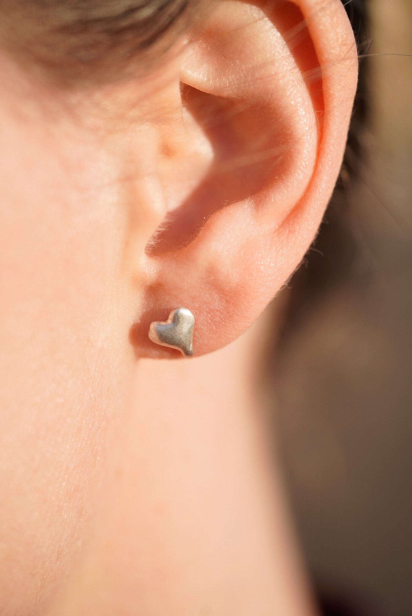 Wild Hearts Studs 3 (smallest) - Sterling Silver