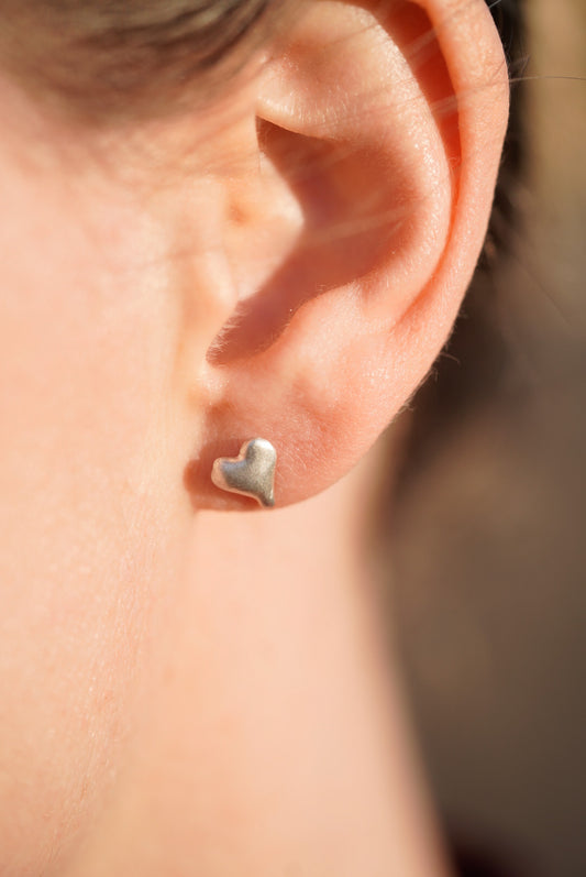 Wild Hearts Studs 2 - Sterling Silver