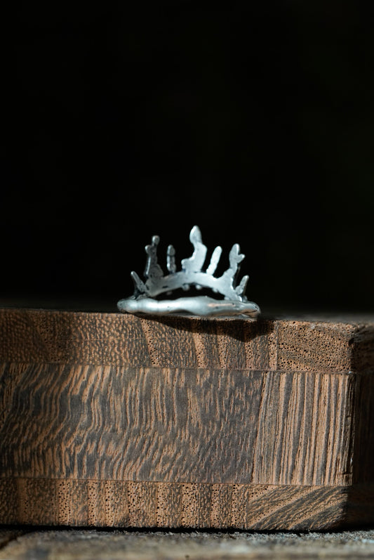 Crown of Chaos Ring - Sterling Silver 6.75