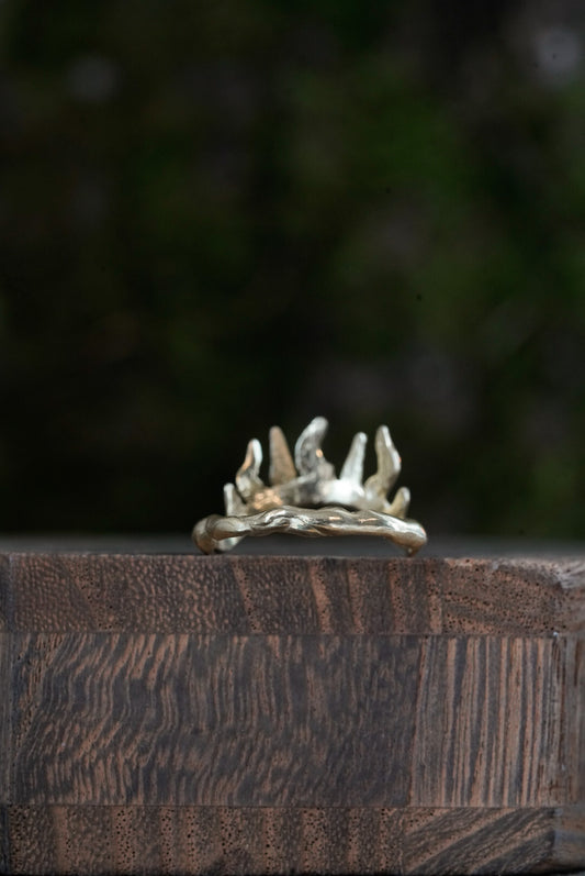 Crown of Chaos Ring - Brass Size 7.75