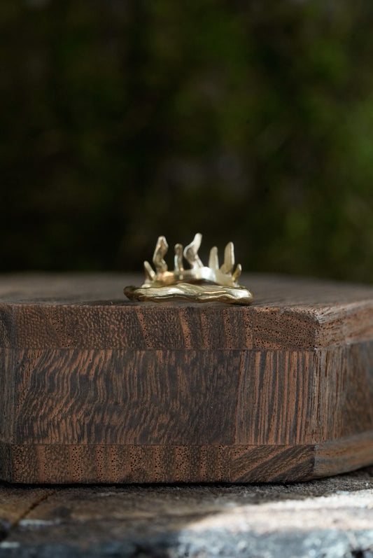 Crown of Chaos Ring - Brass Size 7.5