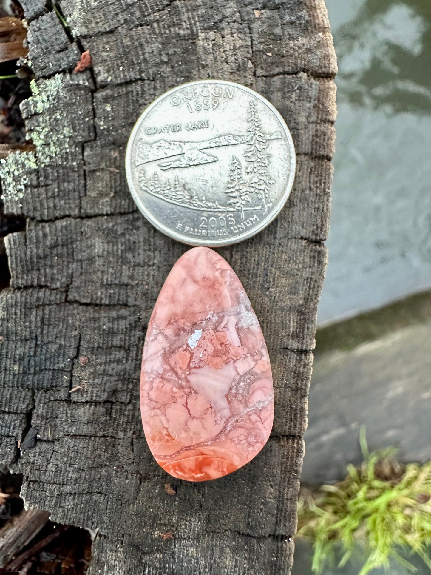 Cotton Candy Agate Cabochon