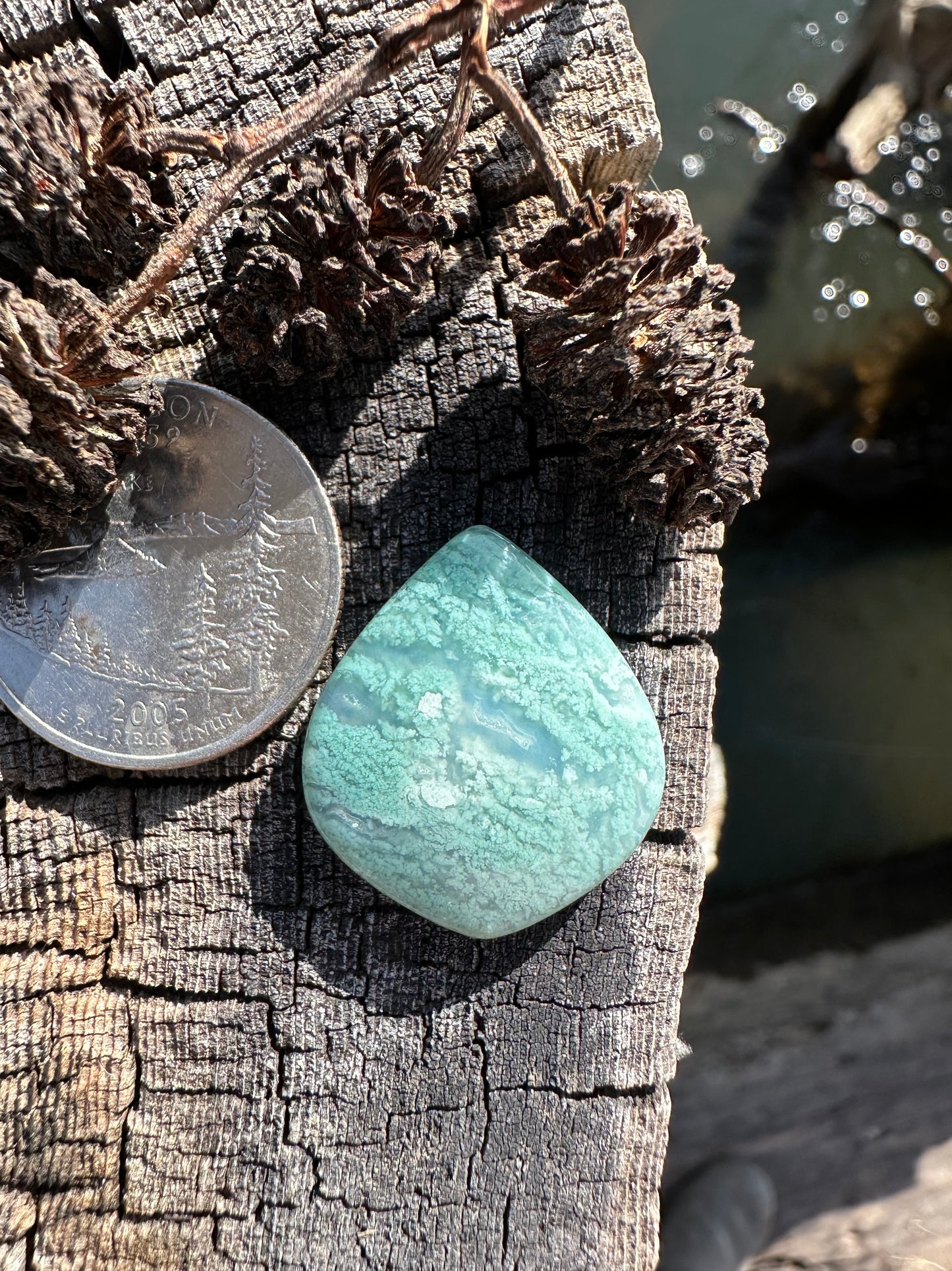 Chrome Chalcedony Cabochon