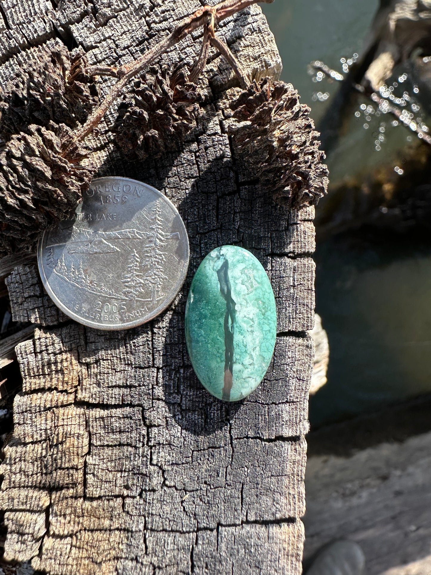 Chrome Calcedony Cabochon