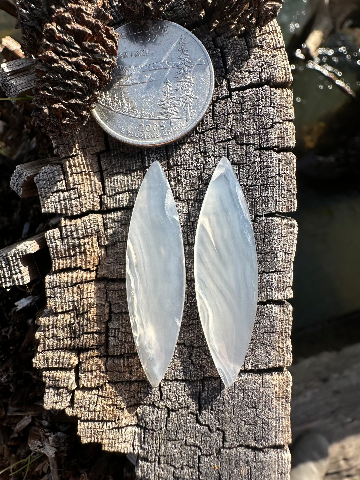 Ochoco Agate Earring Pair Cabochons