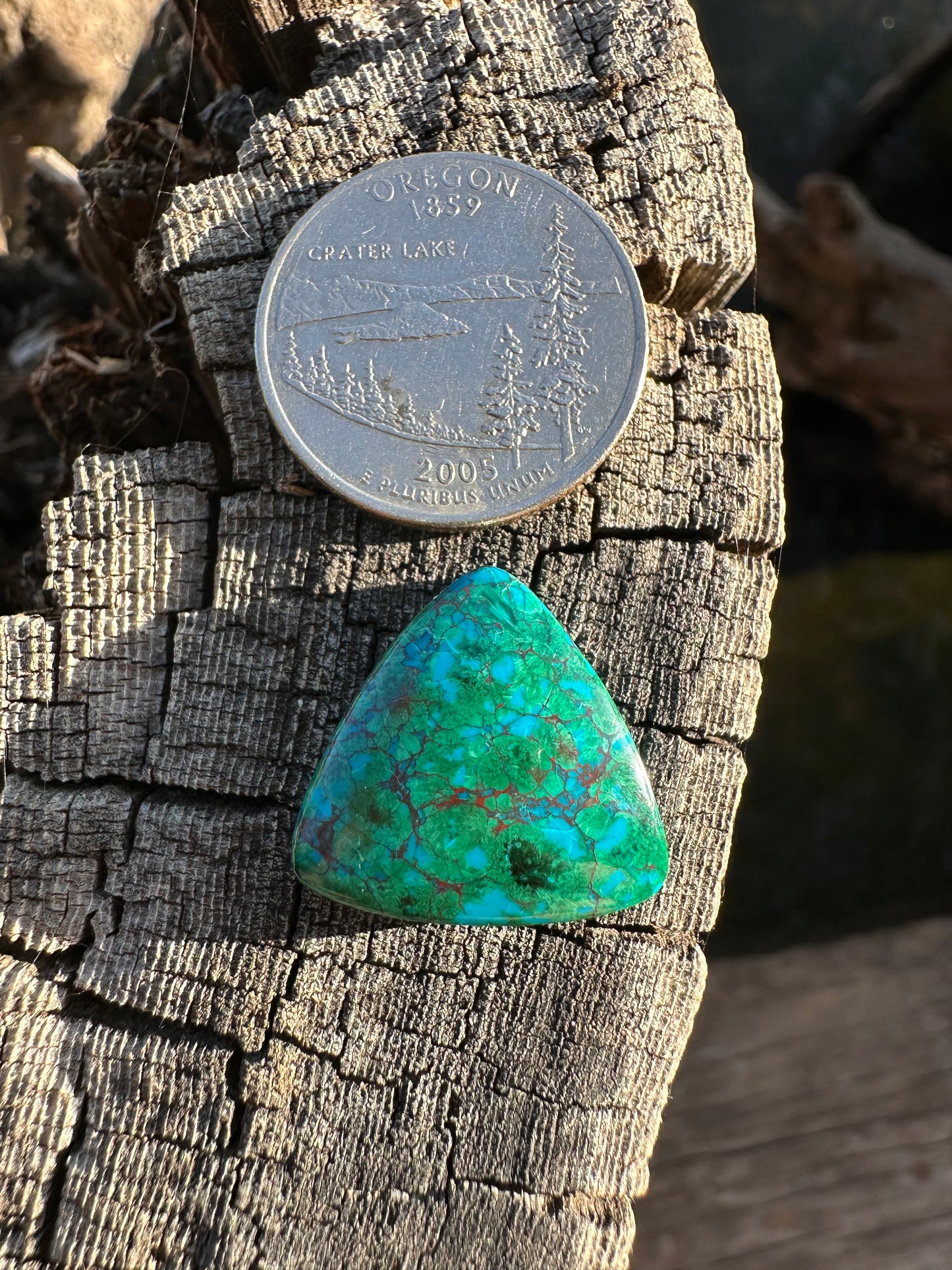 Chilean Webbed Chrysocolla Cabochon