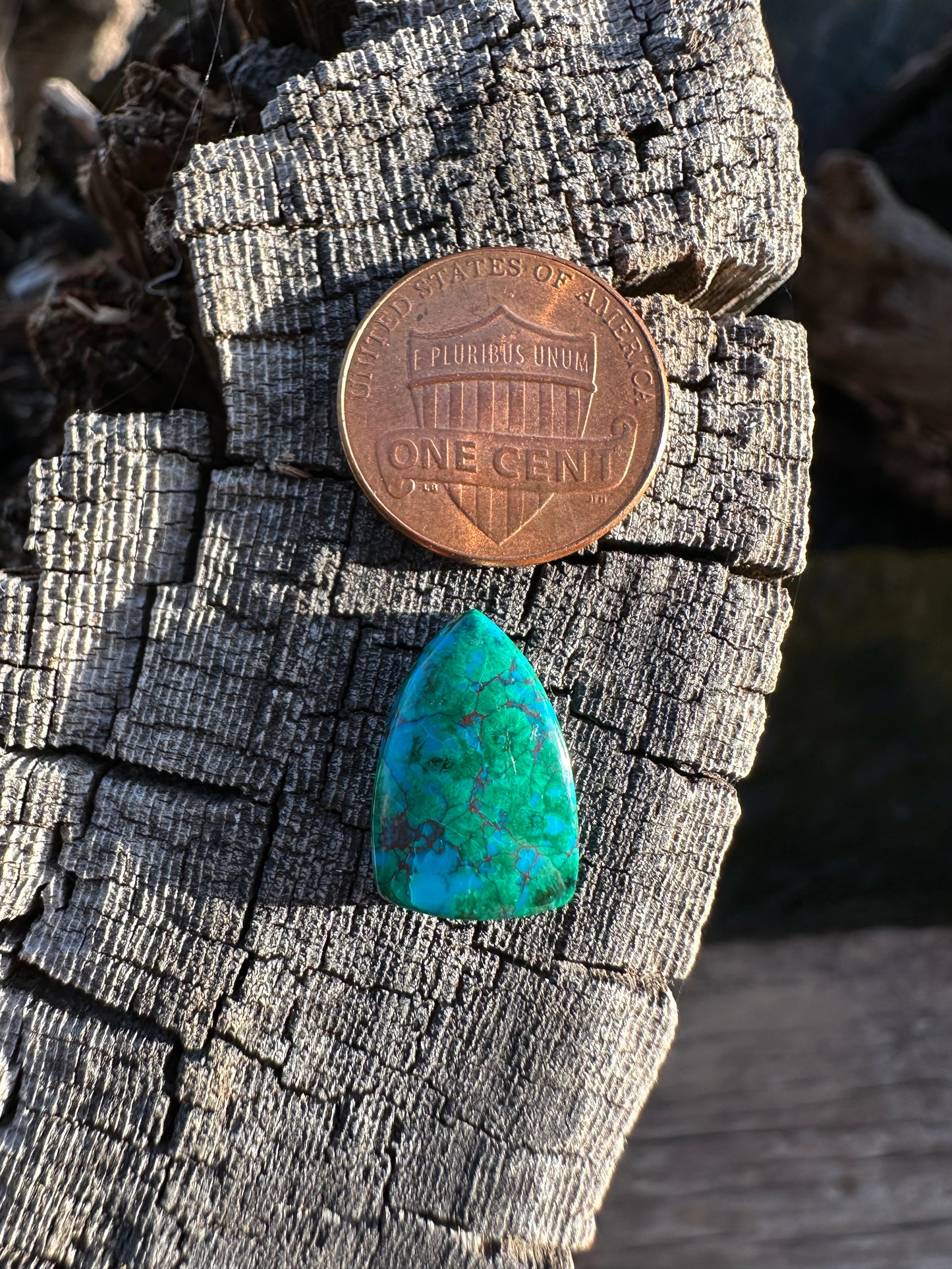 Chilean Webbed Chrysocolla Cabochon