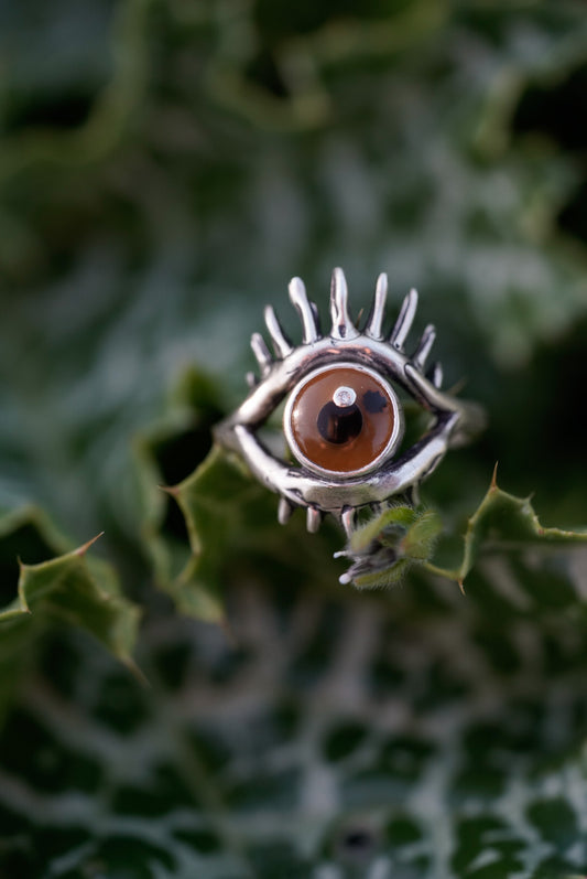 The Eye Ring Sterling Silver - Size 8.5