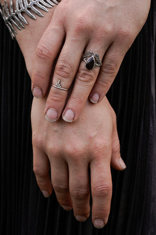 Middle Finger Ring - Knuckle/Stacker Ring