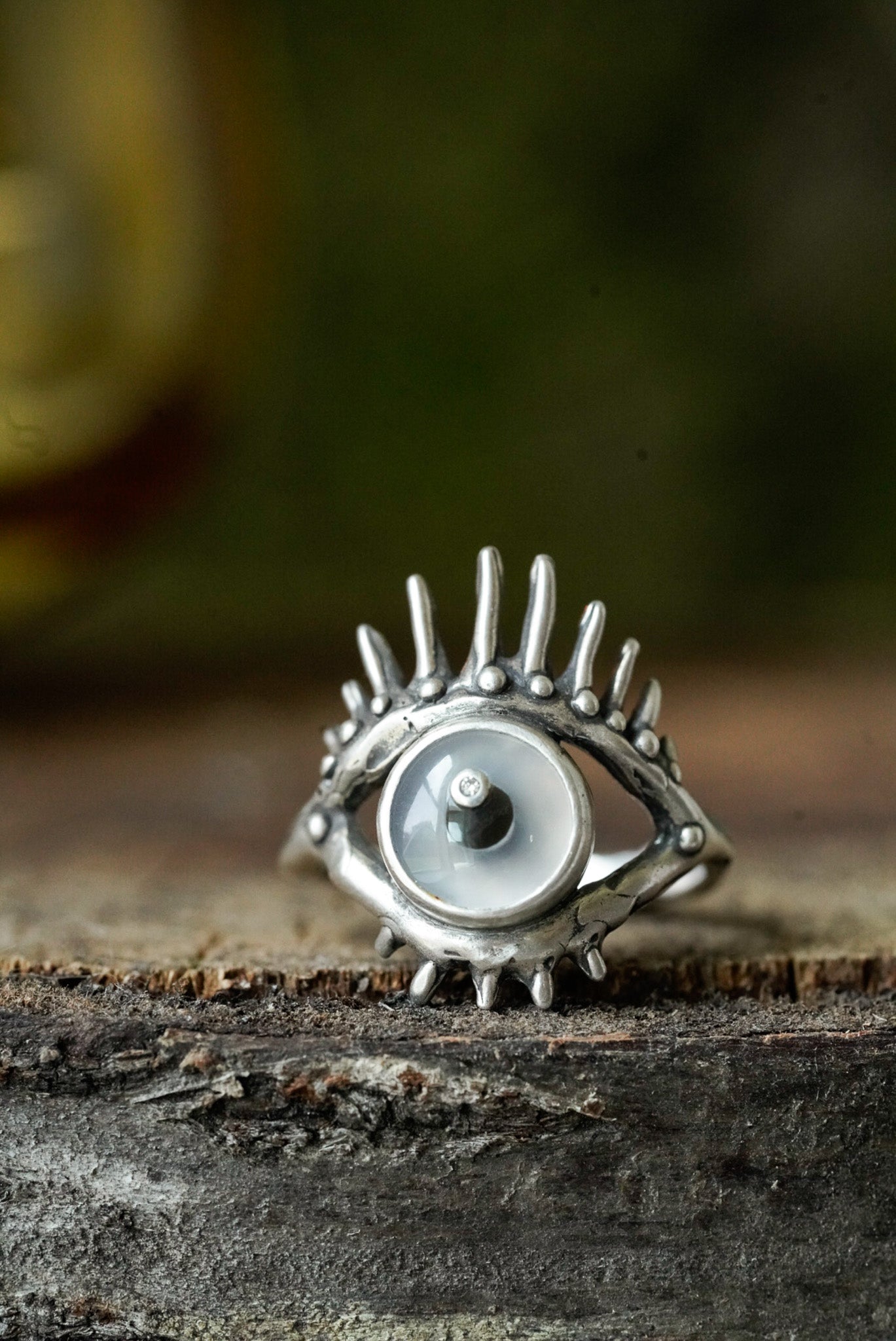 The Eye Ring Sterling Silver - Size 6.75
