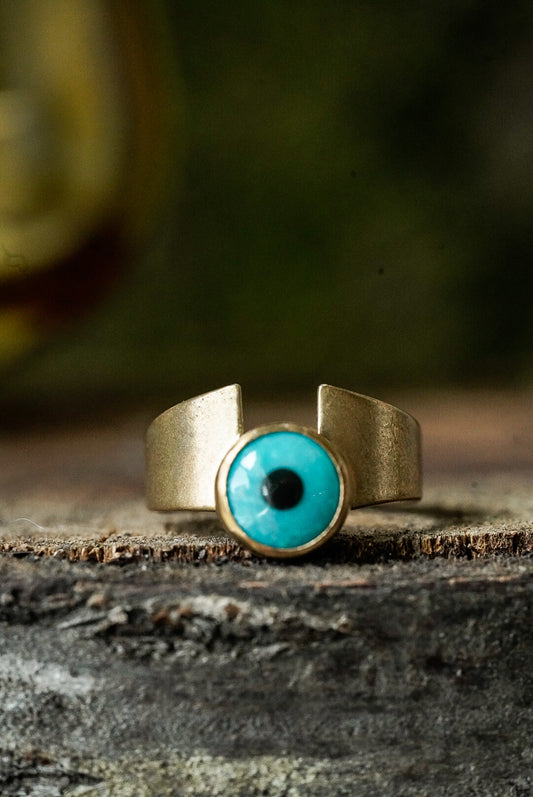 The Eye Ring Brass - Size 9