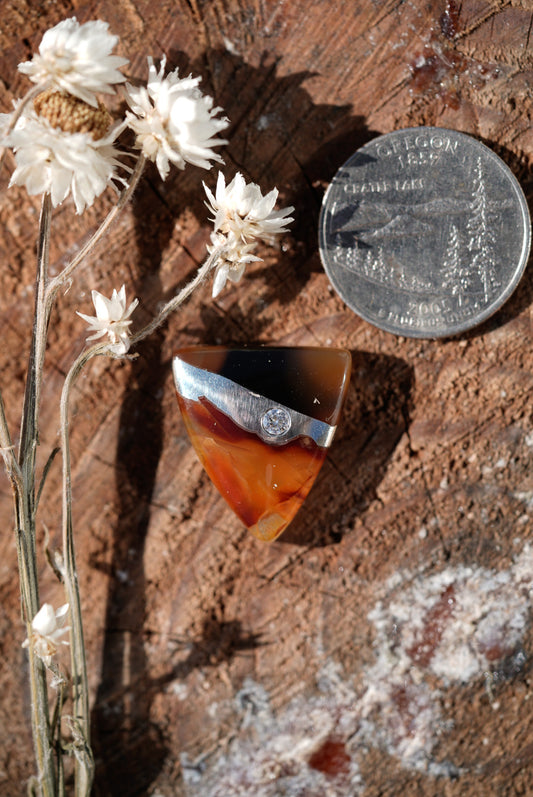 Kintarsia Cabochon - Diamond River No.5