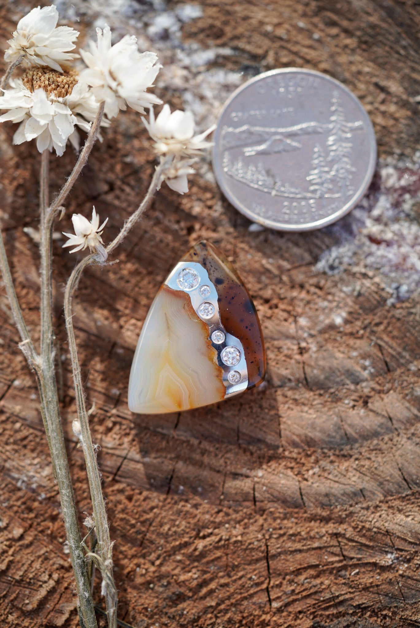 Kintarsia Cabochon - River of Diamonds