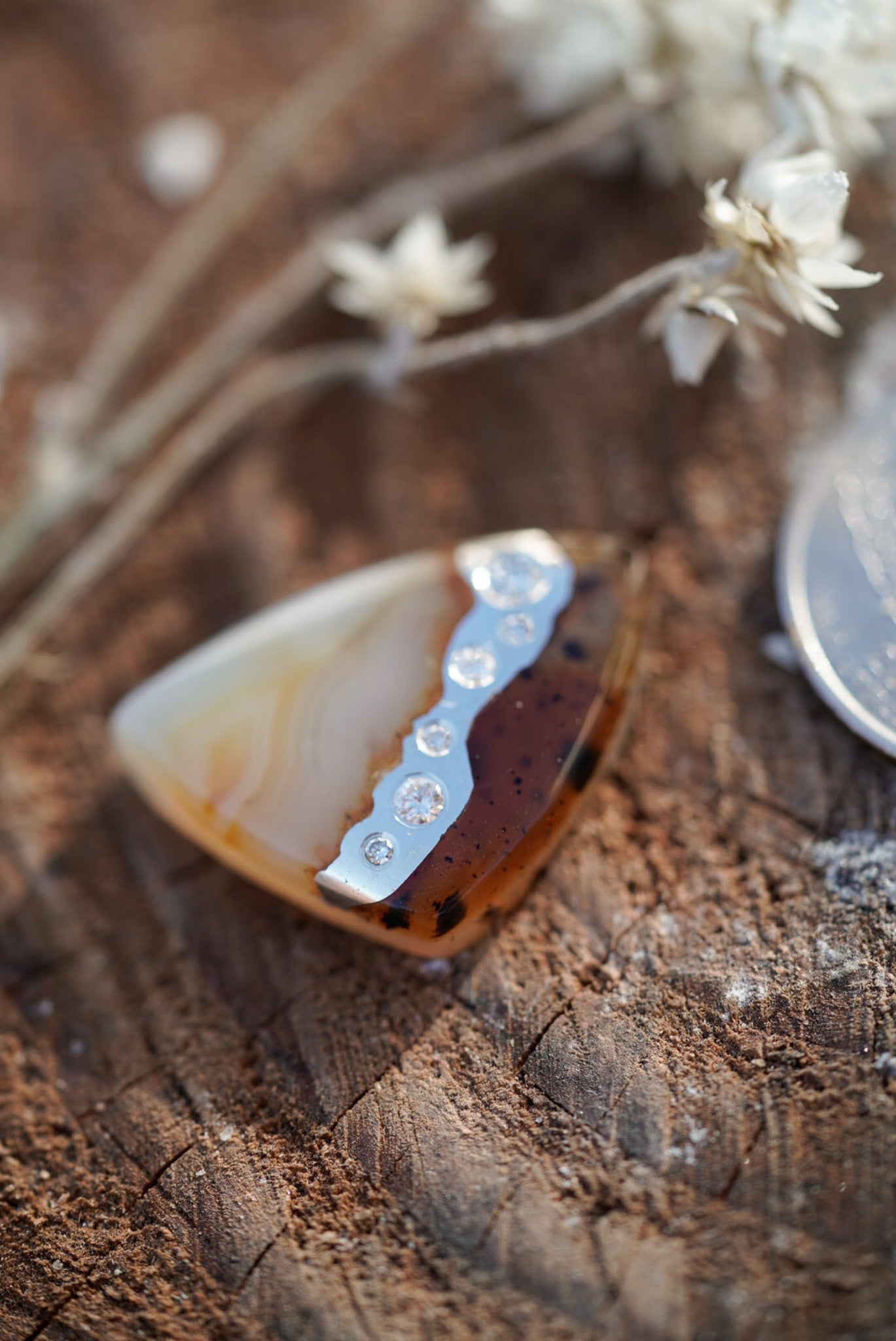 Kintarsia Cabochon - River of Diamonds