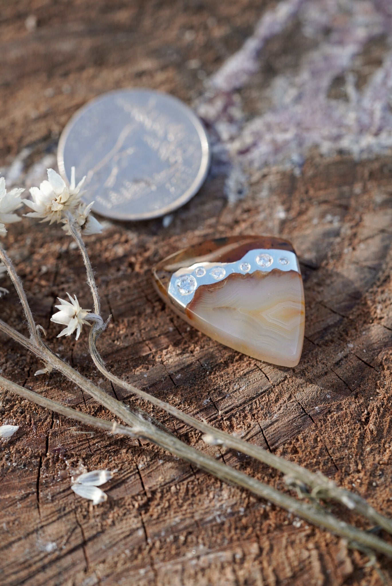 Kintarsia Cabochon - River of Diamonds