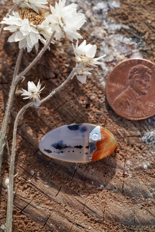 Kintarsia Cabochon - Diamond River No.3
