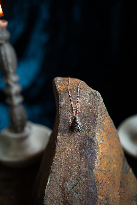 Cast Pine Cone Necklace