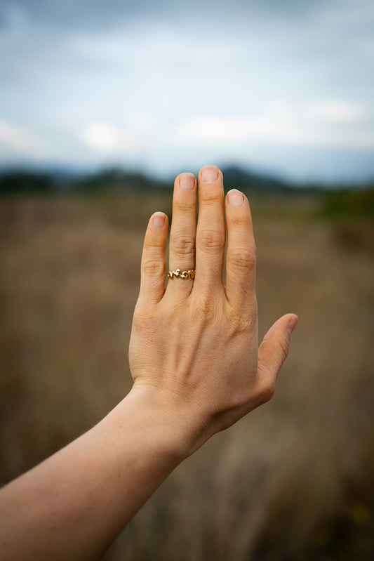 Unbound Ring 5 - Brass - Size 5.75