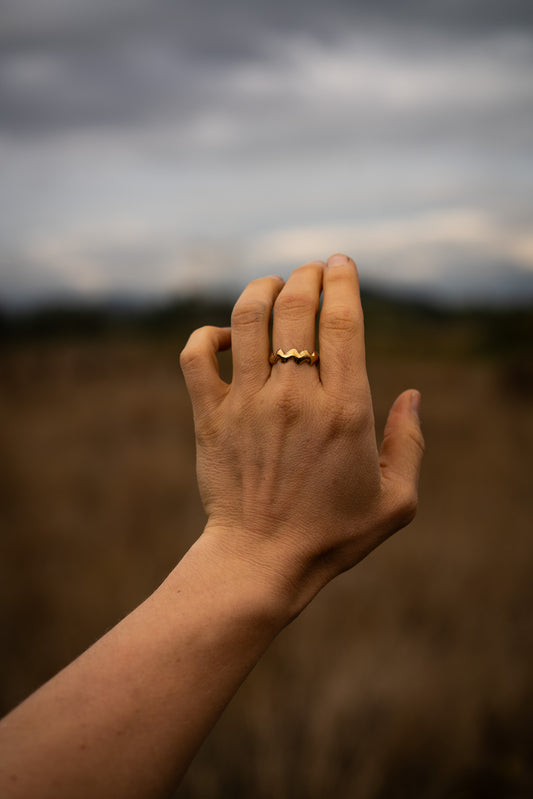 Unbound Ring 4 - Brass - Size 8.75