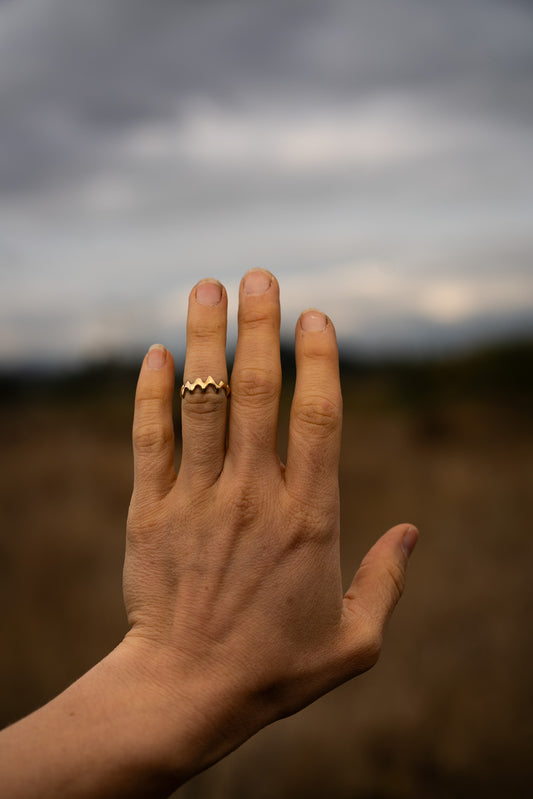 Unbound Ring 2 - Brass - Size 5.75