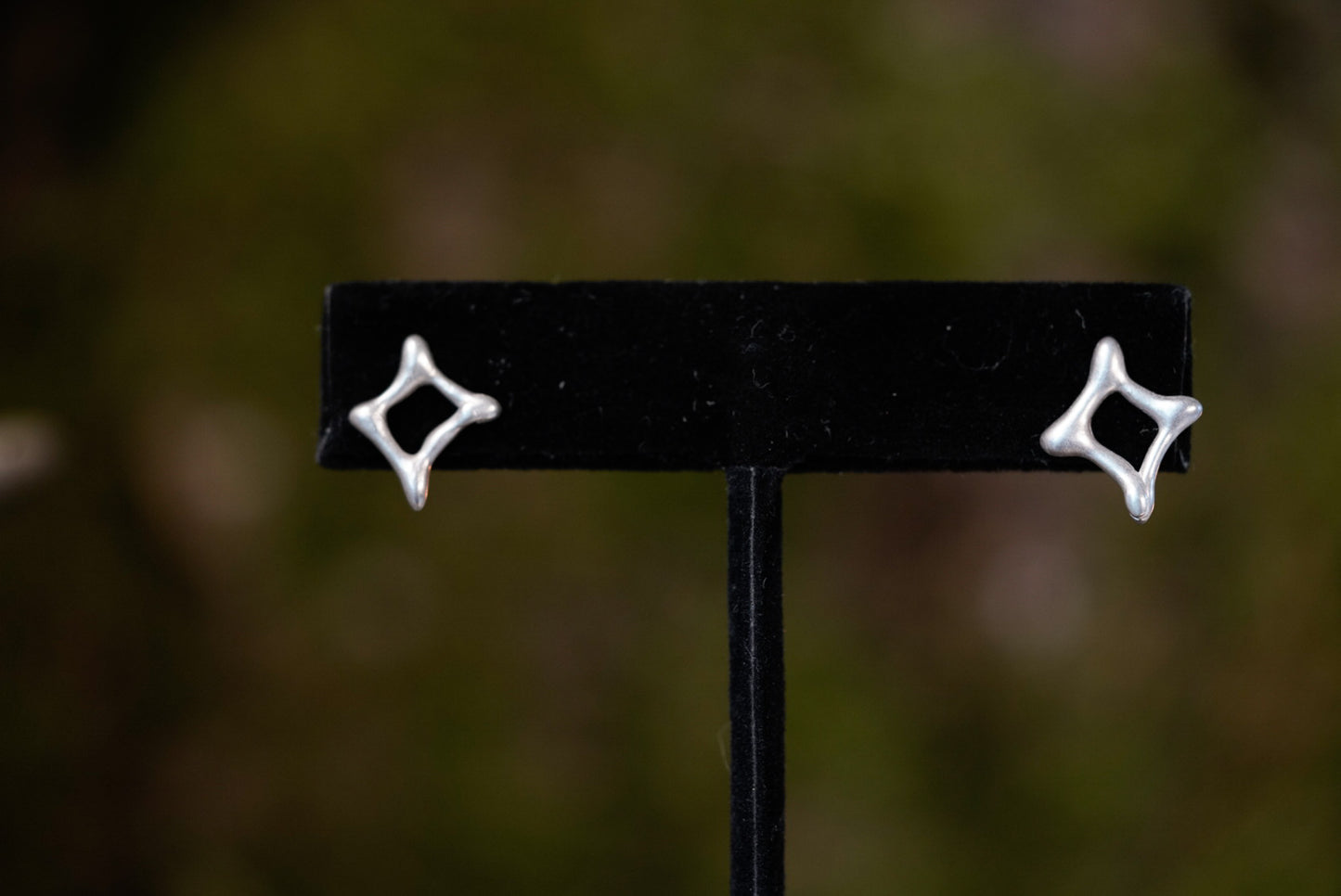 Unbound Diamond Studs - Sterling Silver