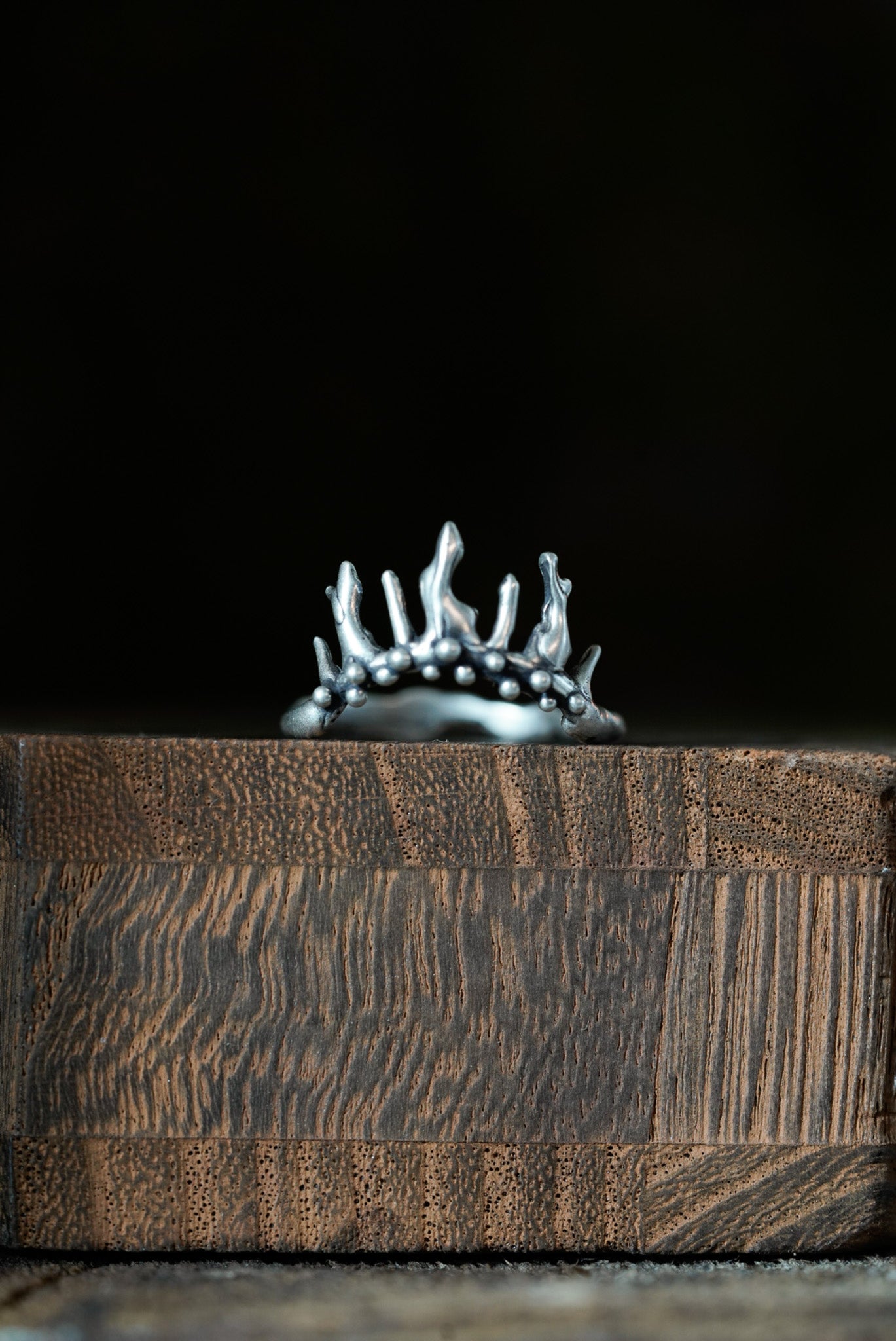 Crown of Chaos Ring - Sterling Silver 6.75