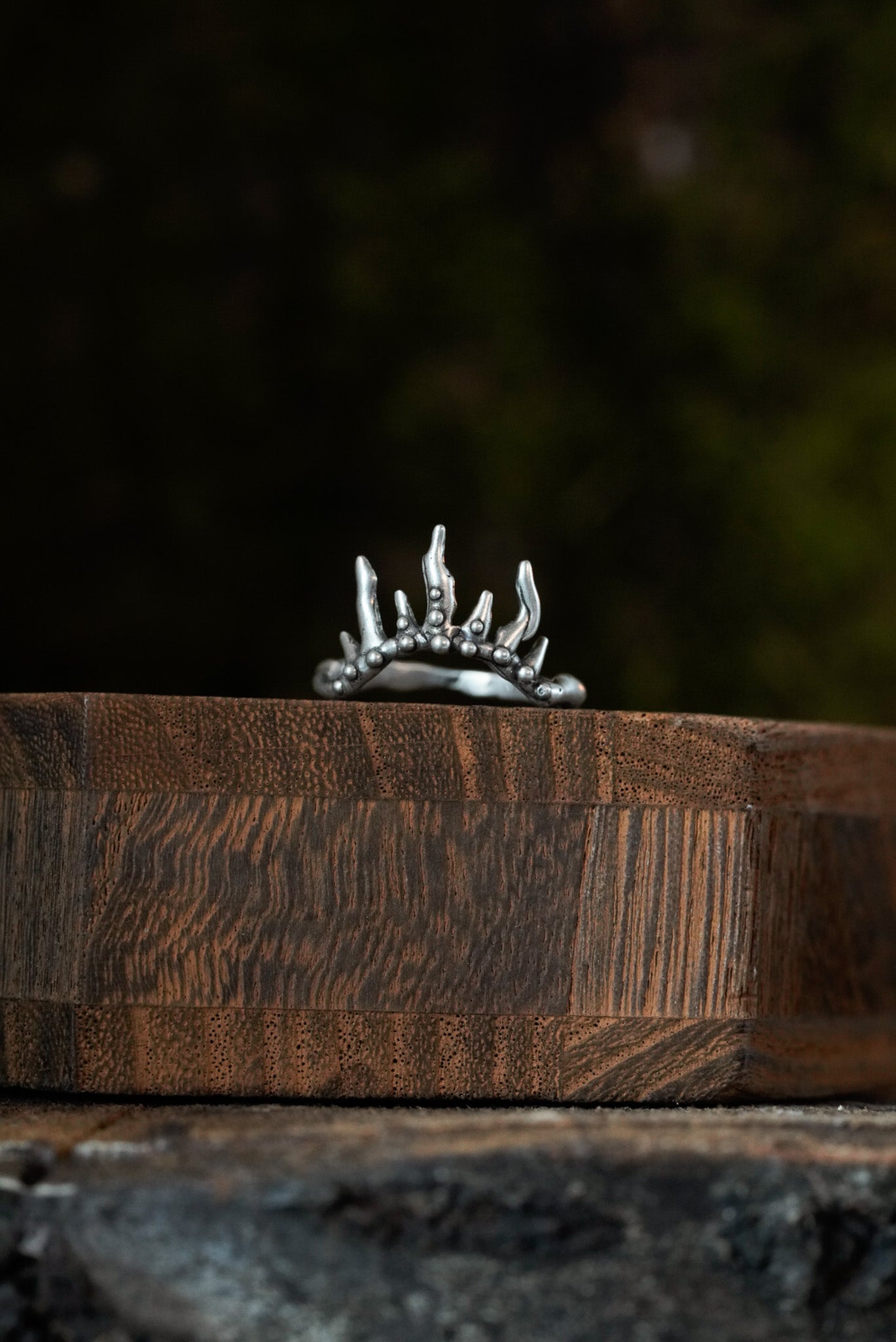 Crown of Chaos Ring - Sterling Silver Size 7.75