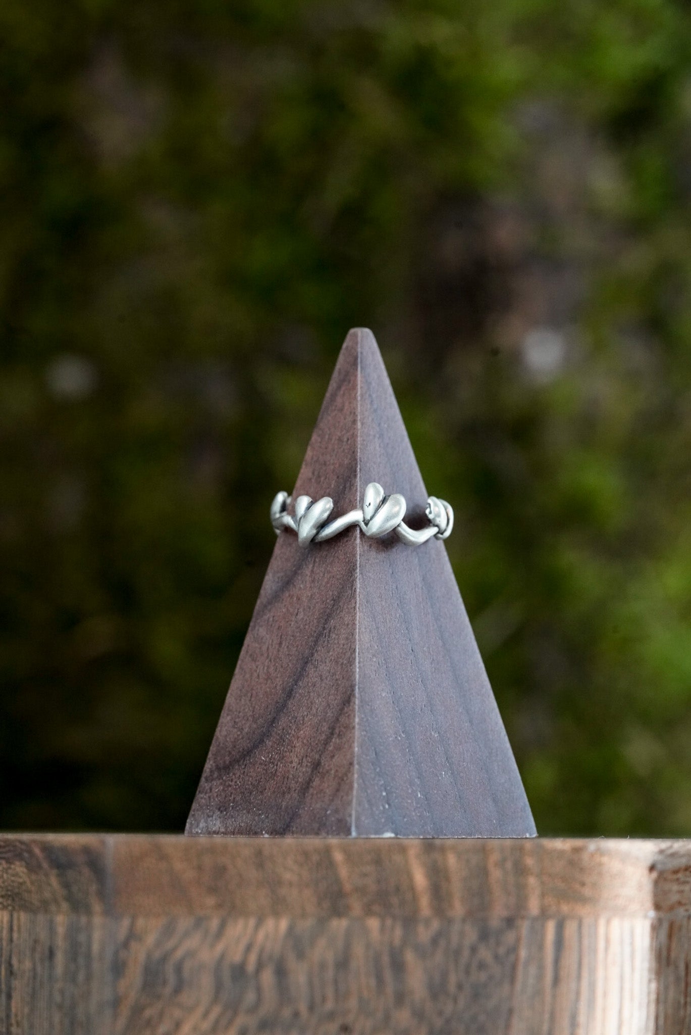 Wild Hearts Ring - Sterling Silver Size 3.75