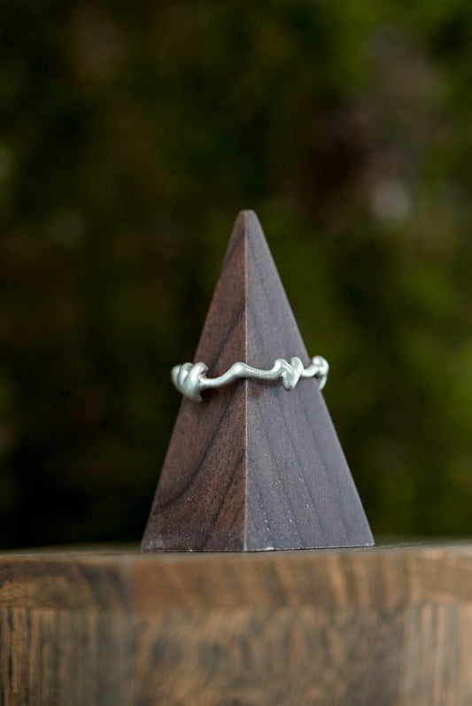 Wild Hearts Ring - Sterling Silver Size 8.5