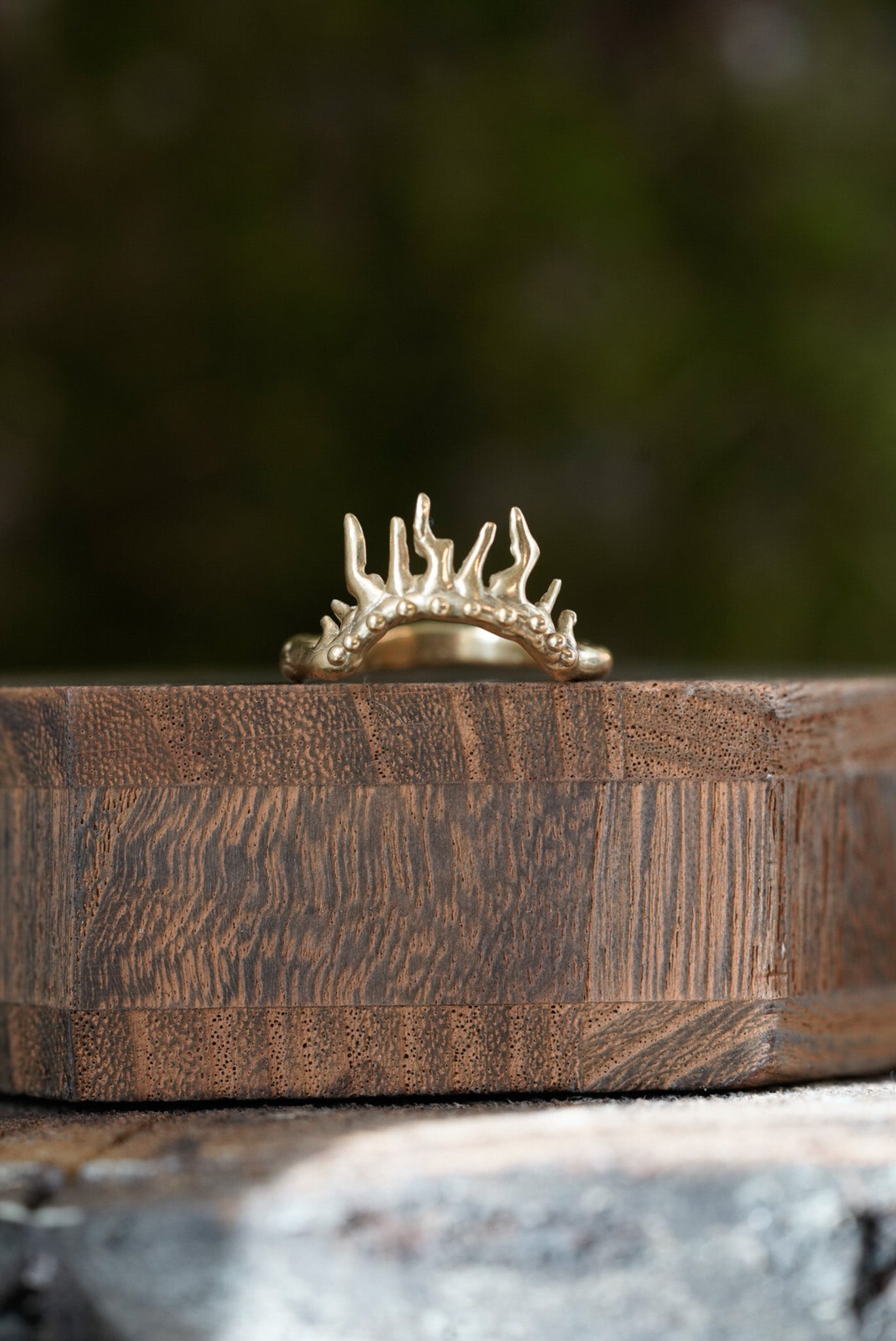 Crown of Chaos Ring - Brass size 9.75