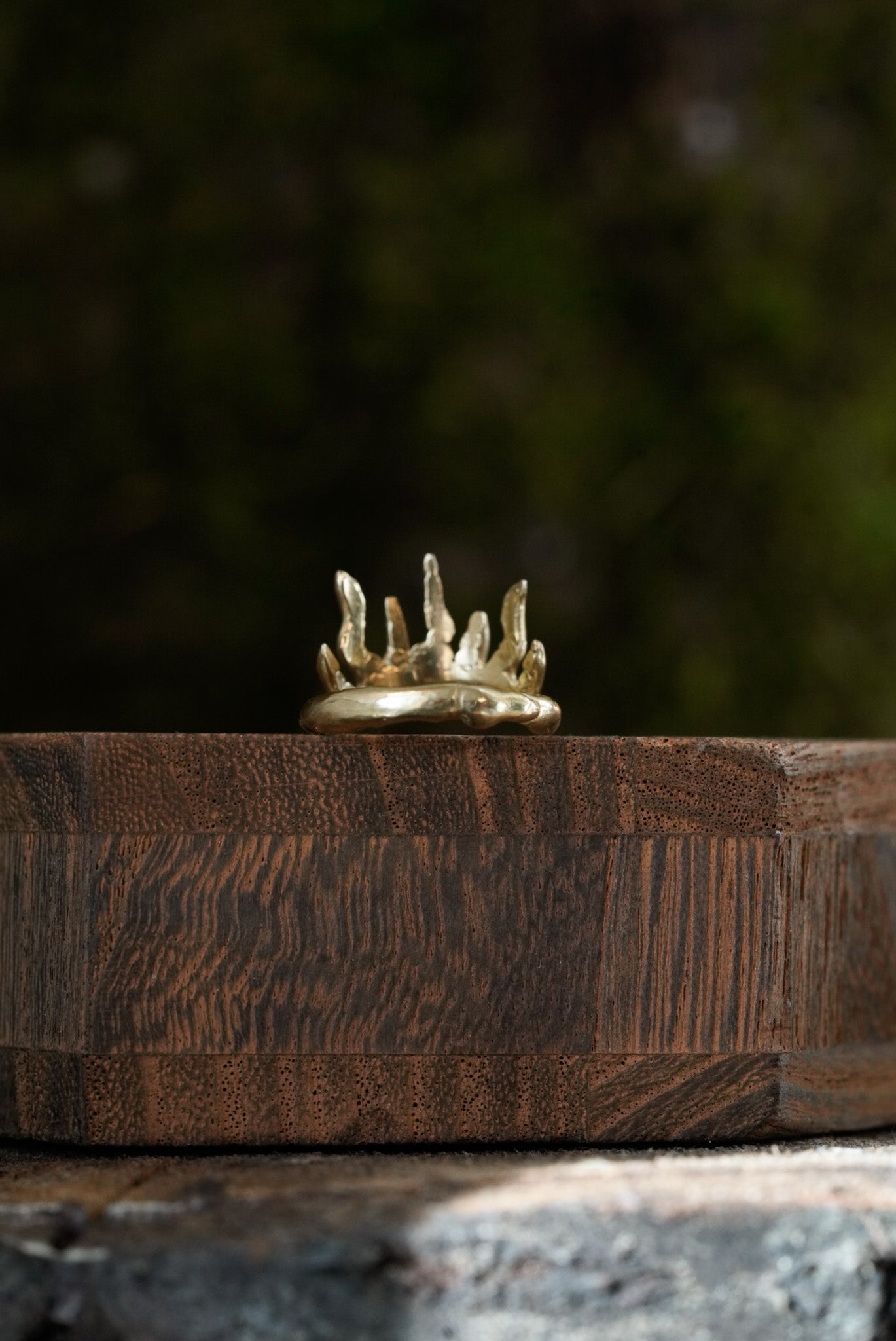 Crown of Chaos Ring - Brass Size 5.25