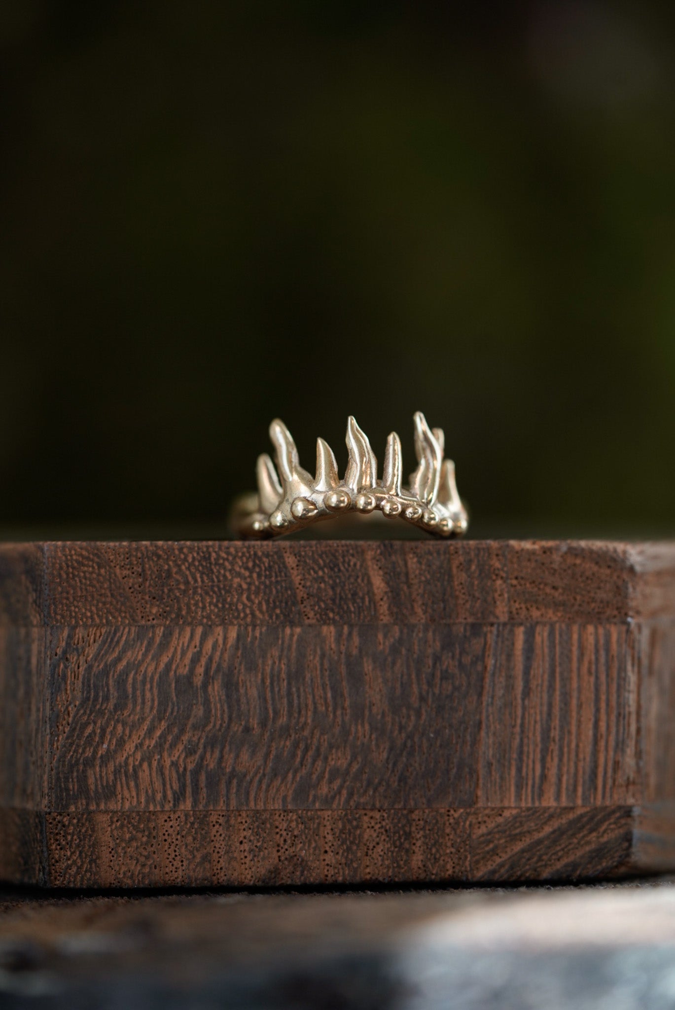 Crown of Chaos Ring - Brass Size 6.25