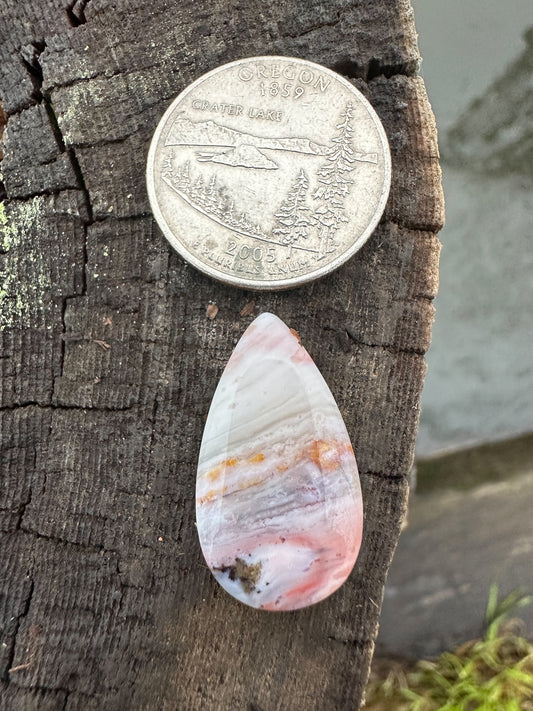 Flamingo Rose Cabochon