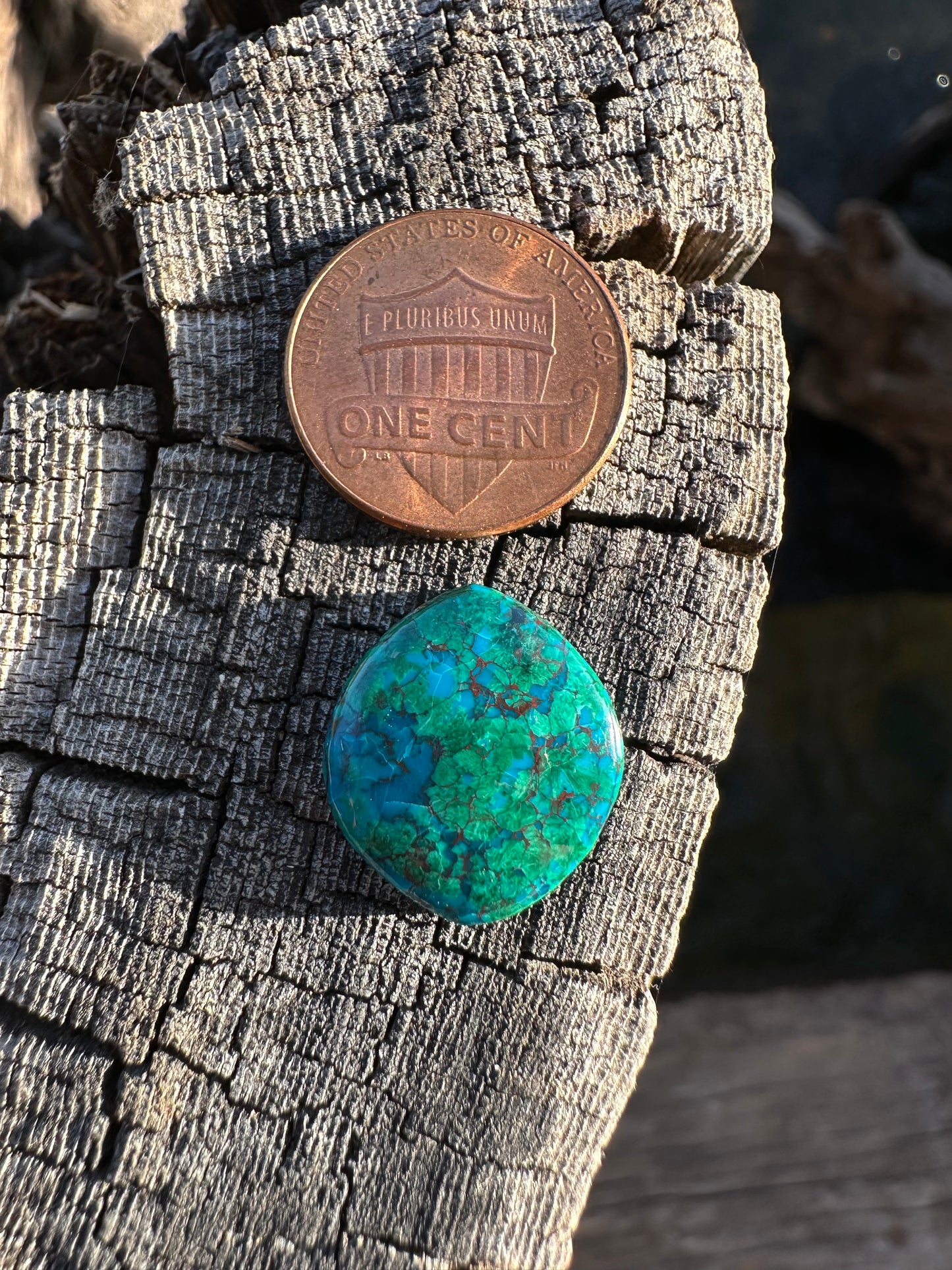 Chilean Webbed Chrysocolla Cabochon